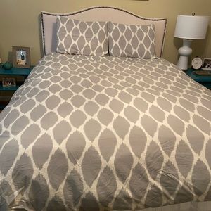 West Elm Full/Queen Duvet Cover and 2 Shams